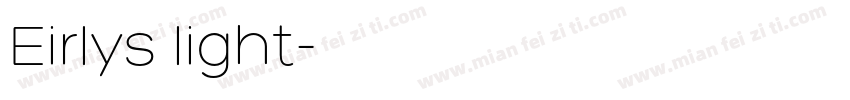Eirlys light字体转换